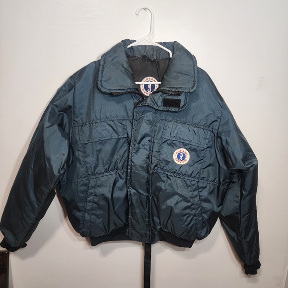 Mustang Survival Mens Blue Flotation Jacket MJ6214 Rescue Adult Large - Picture 1 of 6